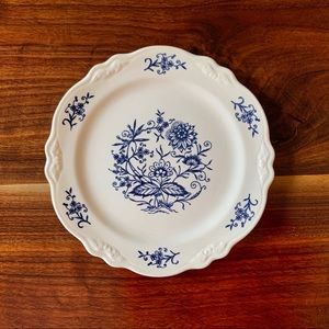 Vintage Blue Dresden Blue & White Dinner Plate